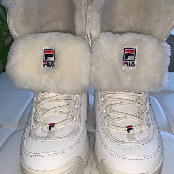 Fila Disruptor Shearling Boots Womens US 8.5 - Picture 6 of 12
